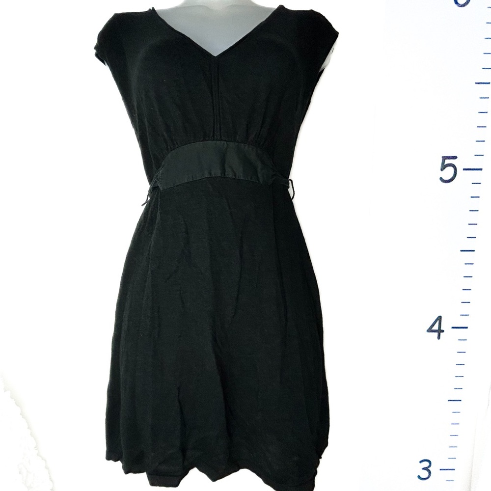White House Black Market Knit Sweater Mini Dress‎ w/Tie Small